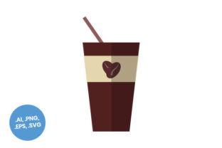 Brown Coffee Cup Large Flat Icon: Graphics & Icons Review