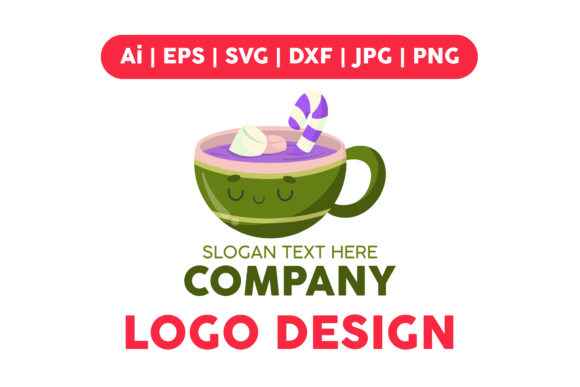 Christmas Logo Cup Purple Green Graphics Review