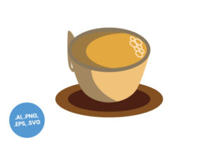 Coffee Cup with Saucer Flat Icon: Graphics & Icons Review