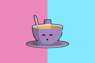 Cup Coffee Kawaii Cute Illustration Graphics Review