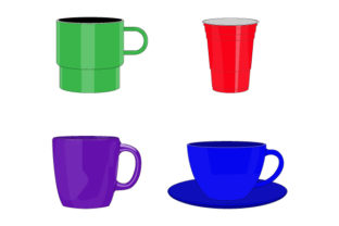 Cup Collection: Playful Graphics & Illustrations for Brand Projects