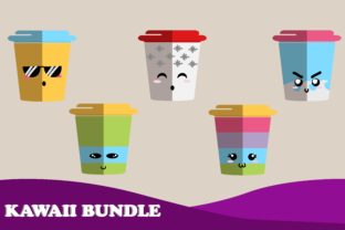 Kawai Cute Coffee Cup Bundle: Graphics & Illustrations Review