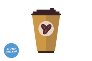 Large Paper Coffee Cup Flat Icon Review: Icons & Graphics