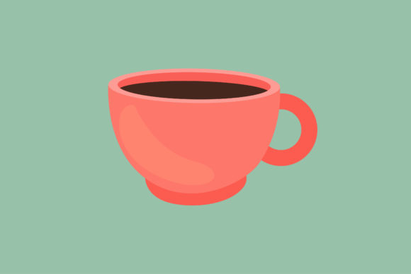 Pretty Cup Vector Icon: Graphics & Icons for Handmade Makers